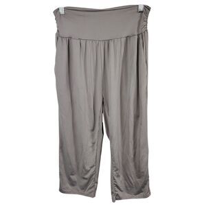 UEU Womens Size M Gray Solid Skin Friendly Pull On Loose Yoga Pants